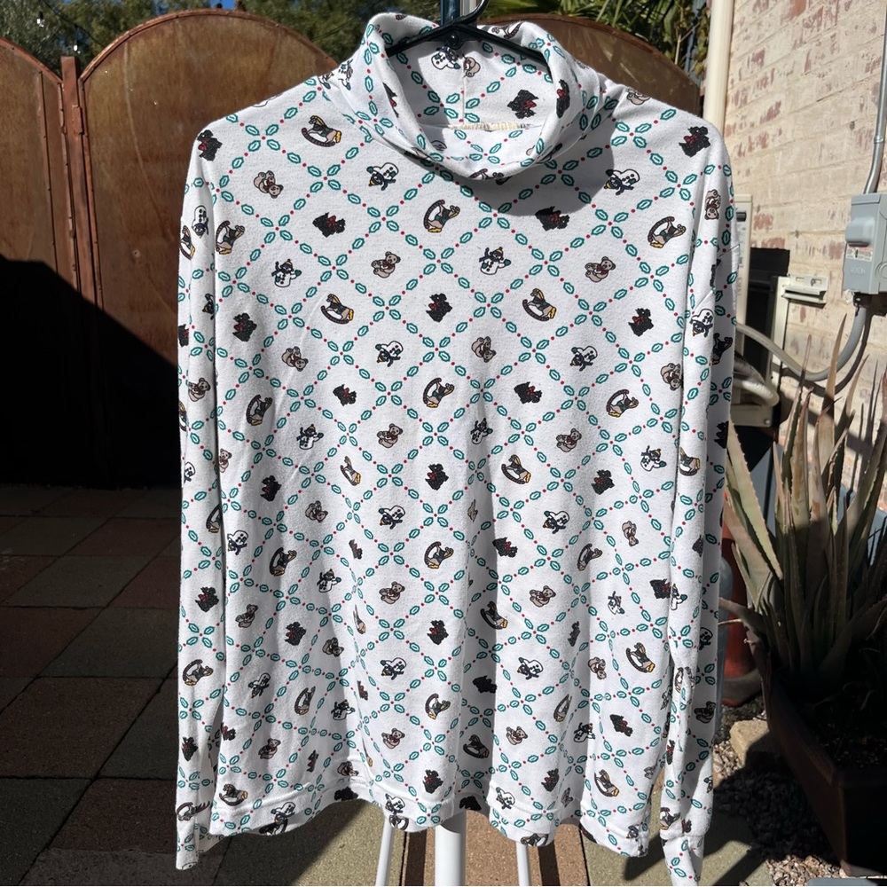 Dope Printed Turtle Neck, Size XL 
By: Carriage Court Sport